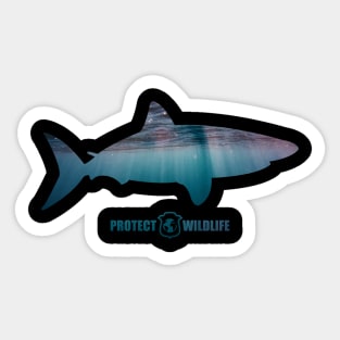 Protect Wildlife - Nature - Shark Silhouette Sticker